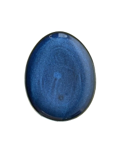 Блюдце овальное ручной работы VELES «Небо Валинора», фарфор, 19,5 см