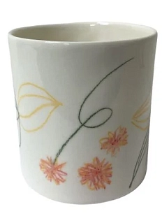 Стакан ручной работы Ладан керамика «Физалис», полуфарфор, 200 мл