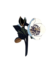 Брошь «Морозник» №2