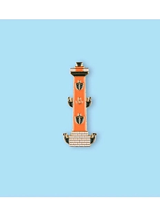 Металлический значок Heart of Moscow «Ростральная колонна» серия Петербург