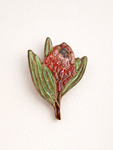 Брошь ручной работы «Протея», Partala ceramics