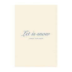 Открытка «Let it snow (Главное, что мы рядом)», белая, А6
