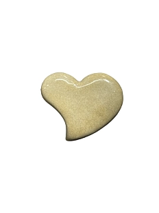 Брошь из керамики КерамЕлКа «Sand Heart»