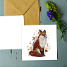 Открытка DARI DARI «Лиса», квадратная, превью фото 2