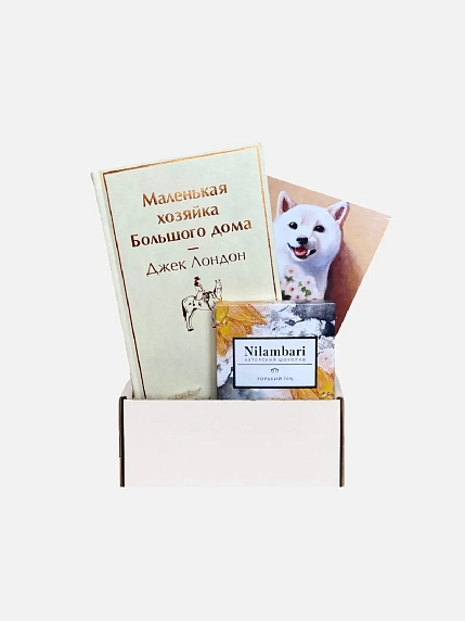 Подарочный набор с книгой «Маленькая хозяйка Большого дома» и шоколадом, фото 1.