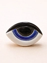 Кольцо ручной работы КерамЕлКа «Глаз синий», керамика, превью фото 1