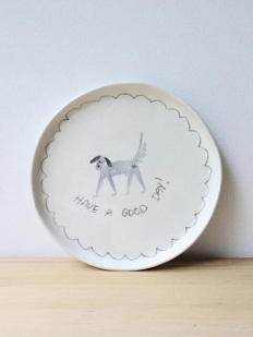 Тарелка ручной работы Ладан керамика «Have a good day», 20 см