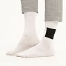 Носки «Чёрный квадрат», р-р 38-41, белые, превью фото 1