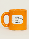 Кружка ручной работы NF ceramics «Добрее надо быть, иначе p***etz», оранжевая, керамика, 440 мл, превью фото 1