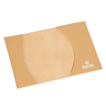 Обложка для паспорта с самолётом Kokosina bags, натуральная кожа, бежевый, фото 2.