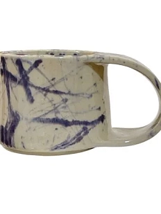 Кружка ручной работы ММ керамика с брызгами, 150 мл