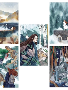 Набор тетрадей с иллюстрациями Спешиловой Анны