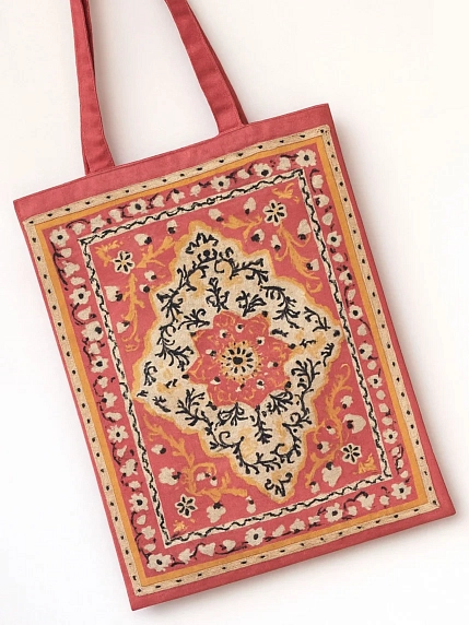 Сумка шоппер Валя Карнавалова «Ковёр», на молнии, водонепроницаемый, фото 2.