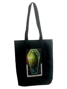Сумка шоппер Интроверт «Таро. Отшельник», чёрный