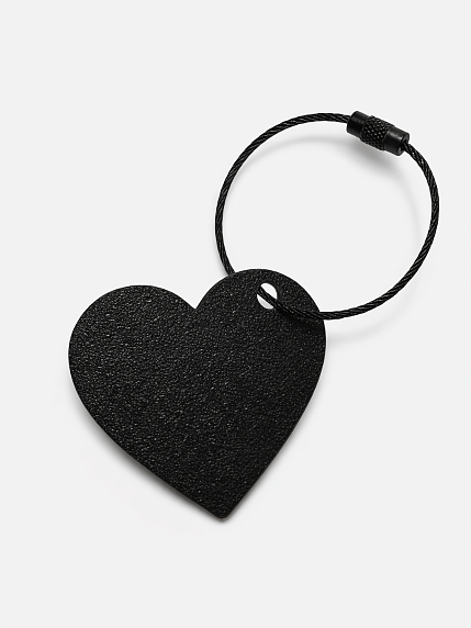 Брелок в виде сердца «Магнит для денег», черный, фото 2.