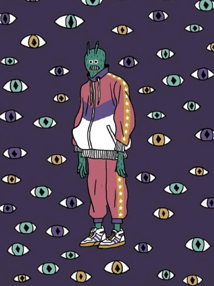 Открытка «Инопланетянин», фото 1.