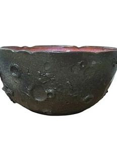 Пиала ручной работы «Луна», чёрная, керамика