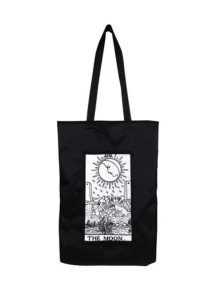Сумка шоппер Интроверт «Таро. Луна», чёрный, фото 1.