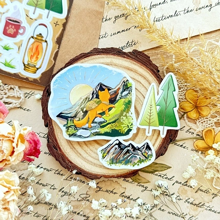 Стикерпак Лавкот «Котики в походе», А6, фото 2.