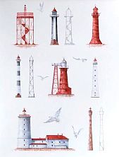 Постер «Маяки Кронштадта», 310 х 440 мм