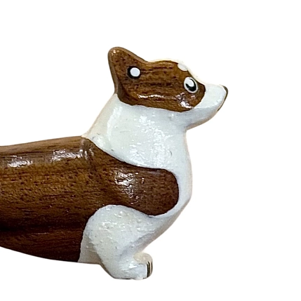 Брошь «Корги», тёмная, фото 3.