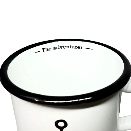 Эмалированная кружка Магтрэп «‎Якорь», белая, 400 мл, фото 2.