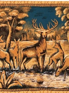 Картхолдер Валя Карнавалова «Олени», оранжевый, двусторонний, ПВХ