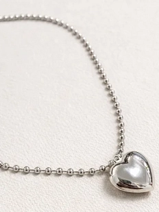 Чокер Мигетт, латунь, с сердцем, 70 см