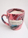 Кружка ручной работы Тата вытворяет/NF ceramics «Духовно богата, душевно больна», розовая, керамика, 400 мл, превью фото 2