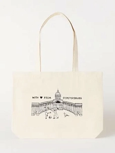 Сумка шоппер «Казанский собор», белый