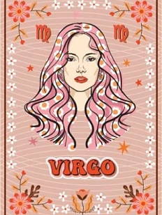 3D Стикер на телефон со знаком зодиака «Дева», объёмный