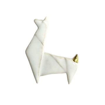 Брошь ручной работы «Лама оригами», Partala ceramics, фото 2.