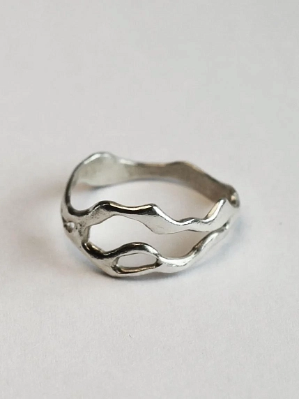 Кольцо из нейзильбера «Дельта», фото 1.