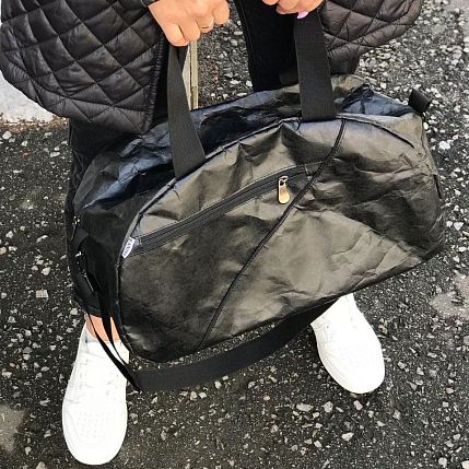 Сумка Ranzel Bags «Hunty Black», тайвек, чёрная, фото 3.