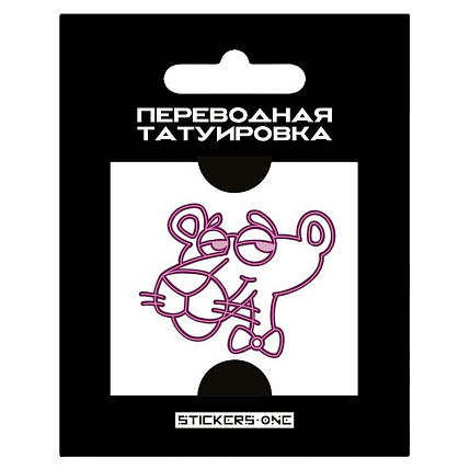 Переводная татуировка «Pink Panther», фото 1.
