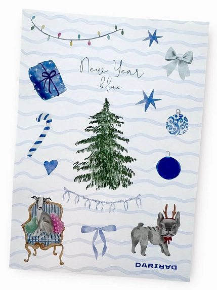 Стикерпак DARI DARI на Новый год «New Year blue», А5, фото 4.