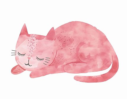 Обложка на студенческий билет «Розовый котик», экокожа, фото 1.