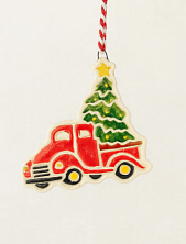 Игрушка на ёлку «Машинка», керамика