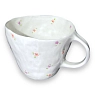 Кружка ручной работы «Мелкие цветочки», розовая, керамика, 400 мл, превью фото 2