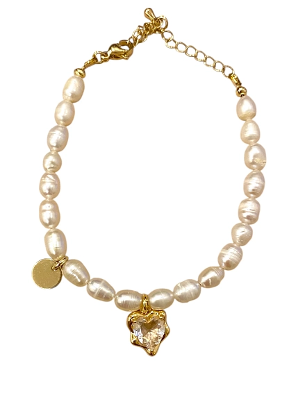 Браслет из натурального речного жемчуга «Ice», фото 2.