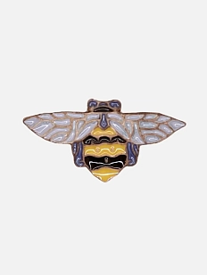 Брошь ручной работы «Шмель», Partala ceramics