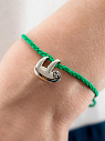 Браслет WAF WAF «Ленивец», зеленый, превью фото 2