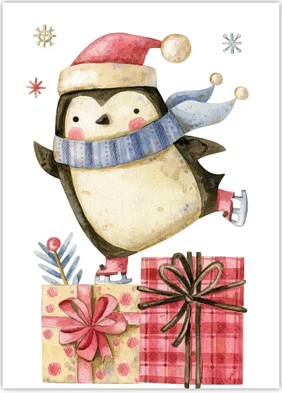 Подарочный набор на Новый год с книгами «Грустные факты о животных» и «Грустные факты о детенышах» и шоколадом, фото 4.