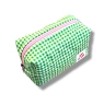 Косметичка ручной работы АМИ (Ami lé sac) «Bebesss», зелёная клетка, превью фото 3