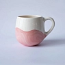 Кружка ручной работы РУКИ В ГЛИНЕ «Розовый мрамор», керамика, 250 мл, круглая, превью фото 3