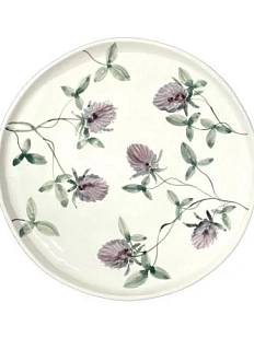 Тарелка ручной работы Верба керамика «Клевер», керамика, 20 см