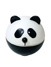 Свеча-шкатулка ручной работы «Панда», чёрно-белая, фарфор