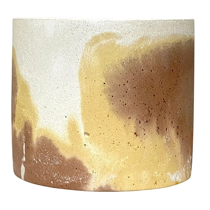 Кашпо Детали решают «Средняя деталь», бетонное, бежево-молочный, фото 3.