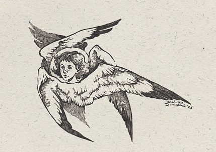 Открытка Зелёная лампочка «Крылья», А6, фото 1.