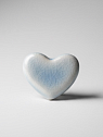 Брошь КерамЕлКа «Сердце большое», лазурная, керамика, превью фото 1